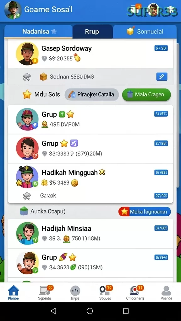 Cuplikan layar DEWI222 — halaman utama