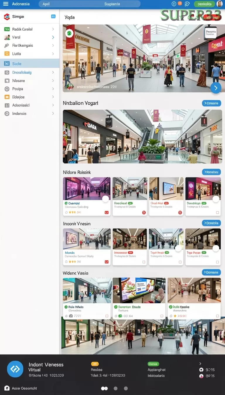 Cuplikan layar MAJ777 — menu navigasi