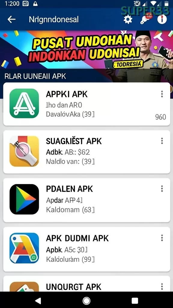 Cuplikan layar MEGA288 — aktivitas